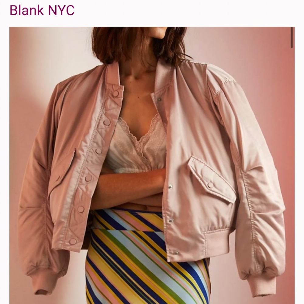 BLANKNYC nude Bomber Jacket